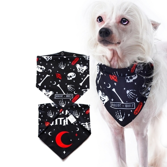 Rogue + Wolf ✦ “You Can’t Dig With Us” Reversible Pet Bandana ✦ Bones + Crystals - Picture 6 of 16